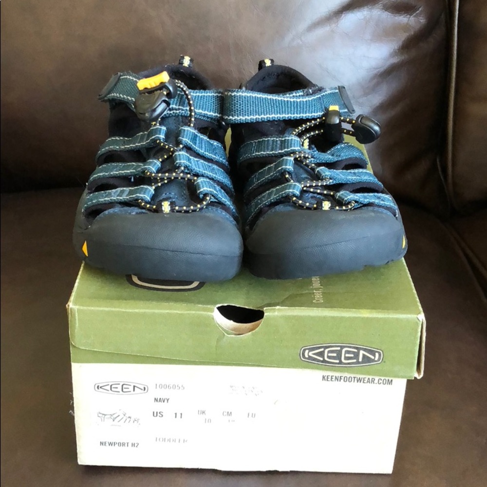 Toddler Navy Blue Keen Newport H2. US 11.